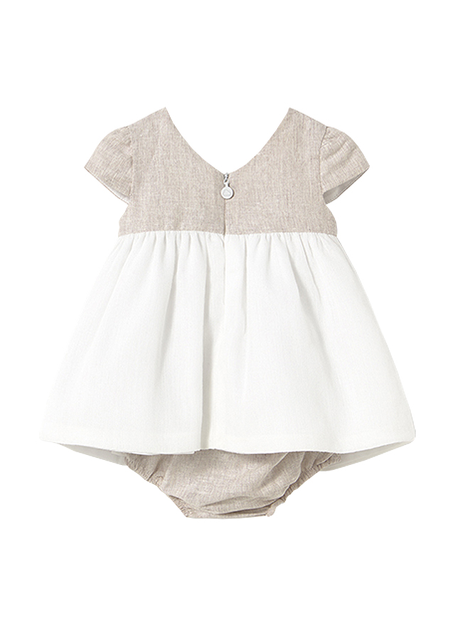 Rochie + chilotei - Bej - Mayoral  4-6 luni, [3],bestfam.ro