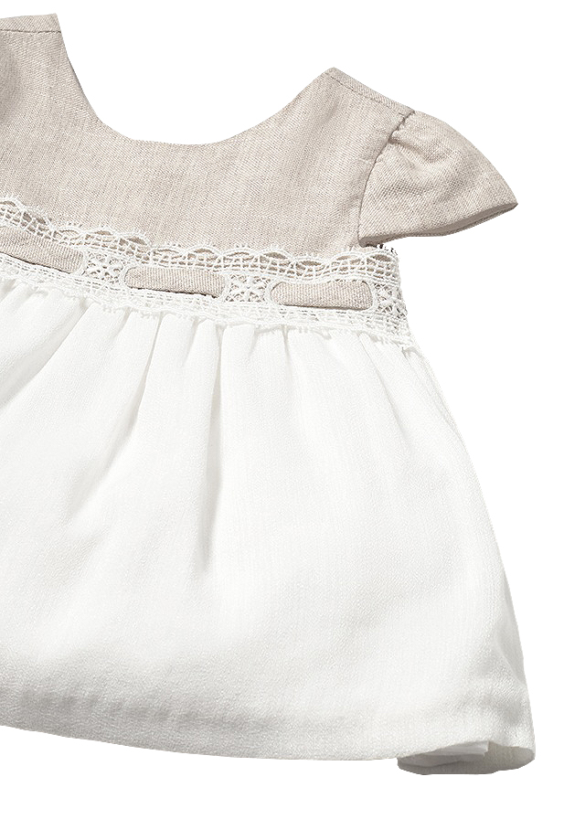 Rochie + chilotei - Bej - Mayoral  4-6 luni, [4],bestfam.ro