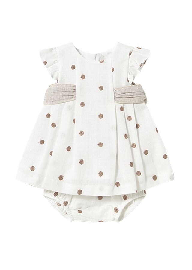 Rochie + chilotei - Brodata - Mayoral  4-6 luni