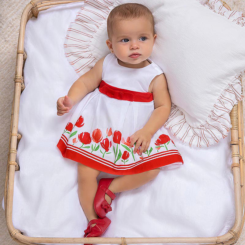 Rochie + chilotel cu imprimeu - Lalele - Mayoral 4-6 luni, [5],bestfam.ro