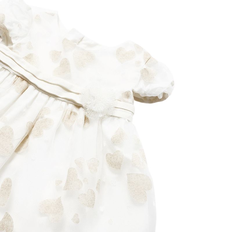 Rochie alba ceremonie Inimioare bej -  - Mayoral 1-2 luni, [3],bestfam.ro