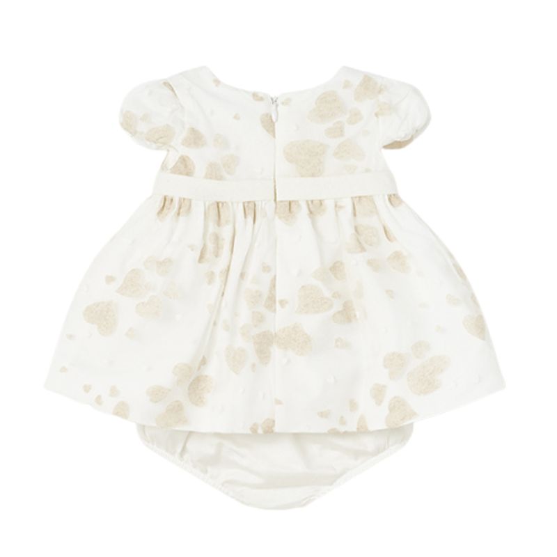 Rochie alba ceremonie Inimioare bej   - Mayoral, [2],bestfam.ro