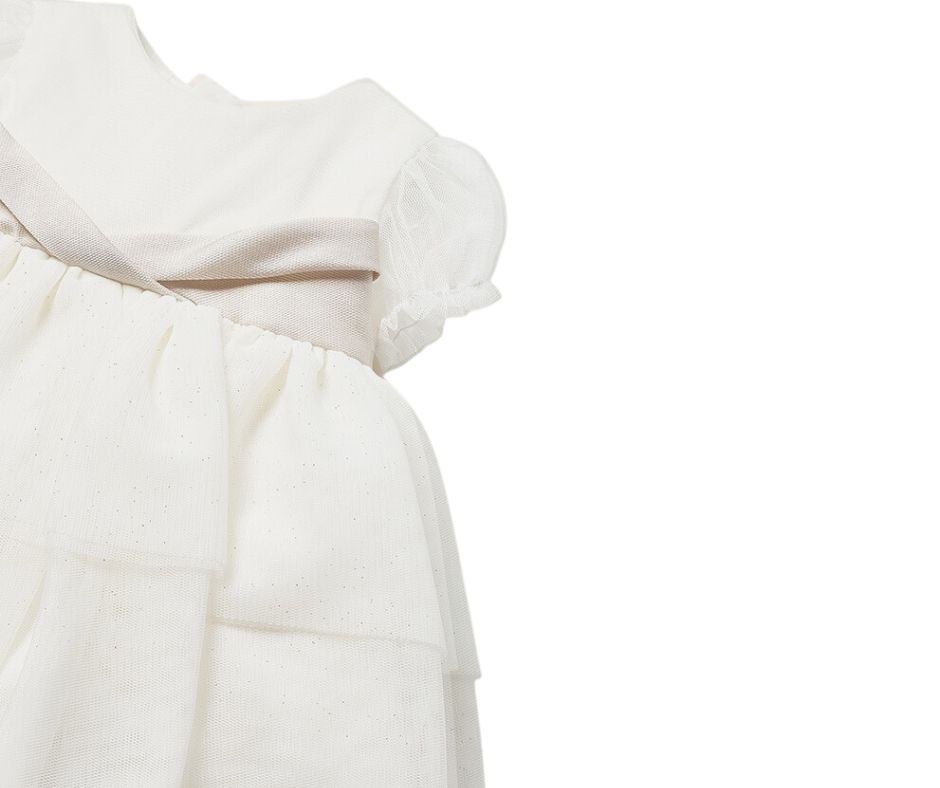 Rochie alba eleganta si chilotei asortati  - Mayoral 12 luni, [4],bestfam.ro