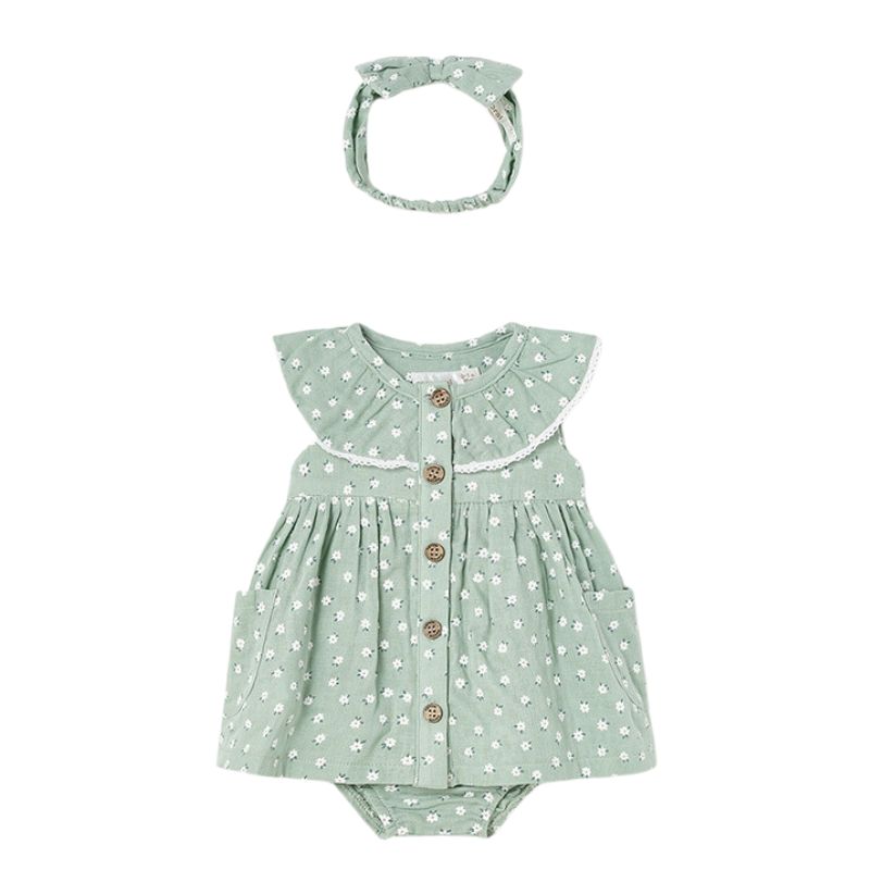 Rochie  + bentita - vernil - Mayoral , [2],bestfam.ro