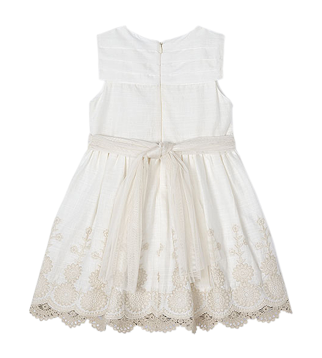 Rochie brodata Better Cotton - bej - Mayoral  , [3],bestfam.ro