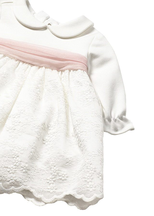 Rochie broderie - ecru - Mayoral  4-6 luni, [3],bestfam.ro