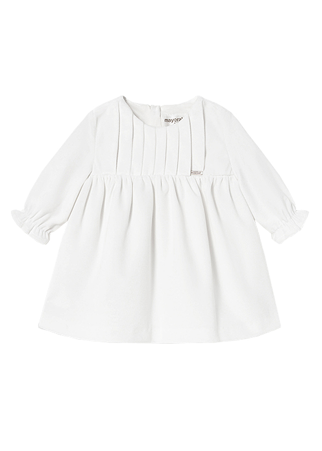 Rochie catifea - ecru - Mayoral  4-6 luni