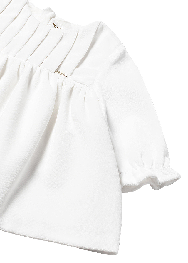 Rochie catifea - ecru - Mayoral  4-6 luni, [3],bestfam.ro