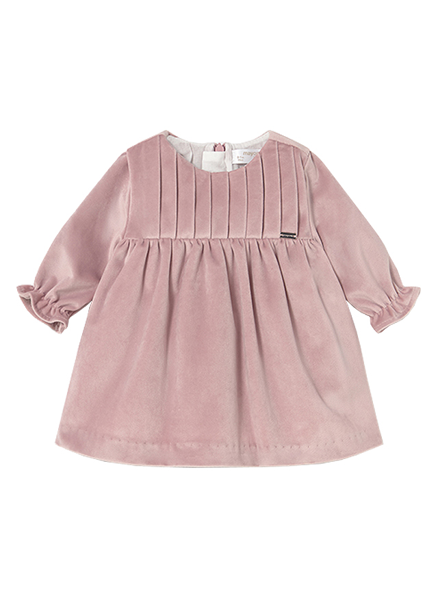 Rochie catifea - roz perlat - Mayoral  18 luni