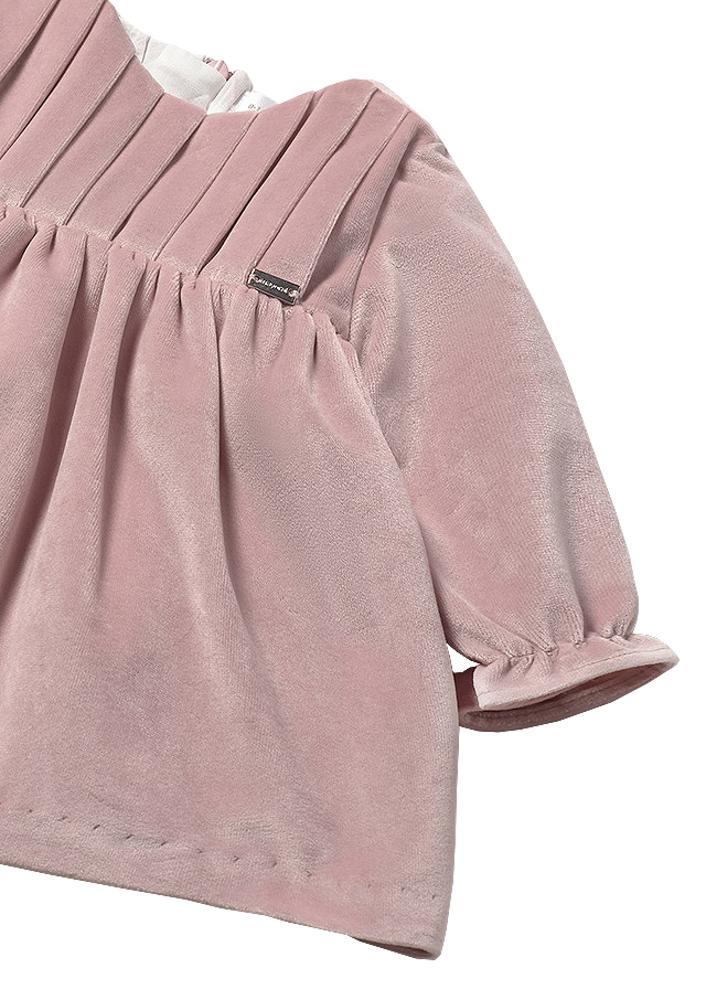 Rochie catifea - roz perlat - Mayoral  18 luni, [3],bestfam.ro