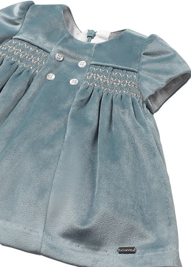 Rochie catifea - turcoaz - Mayoral  18 luni, [3],bestfam.ro