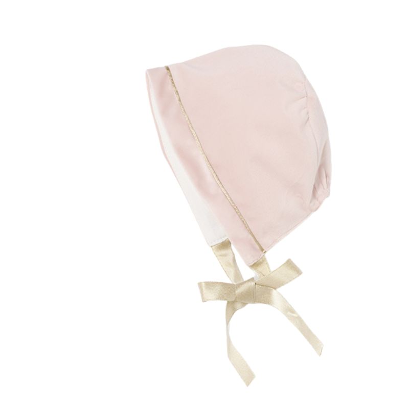 Rochie catifea + boneta - Roz pudrat - Mayoral  18 luni, [4],bestfam.ro