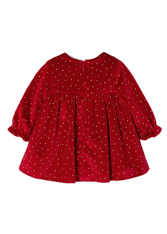 Rochie catifea - Rosu - Mayoral, [4],bestfam.ro