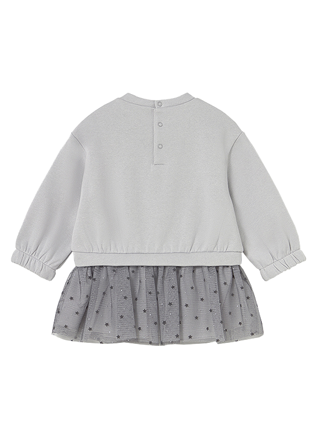 Rochie combinata cu tul - gri - Mayoral 4 ani, [2],bestfam.ro