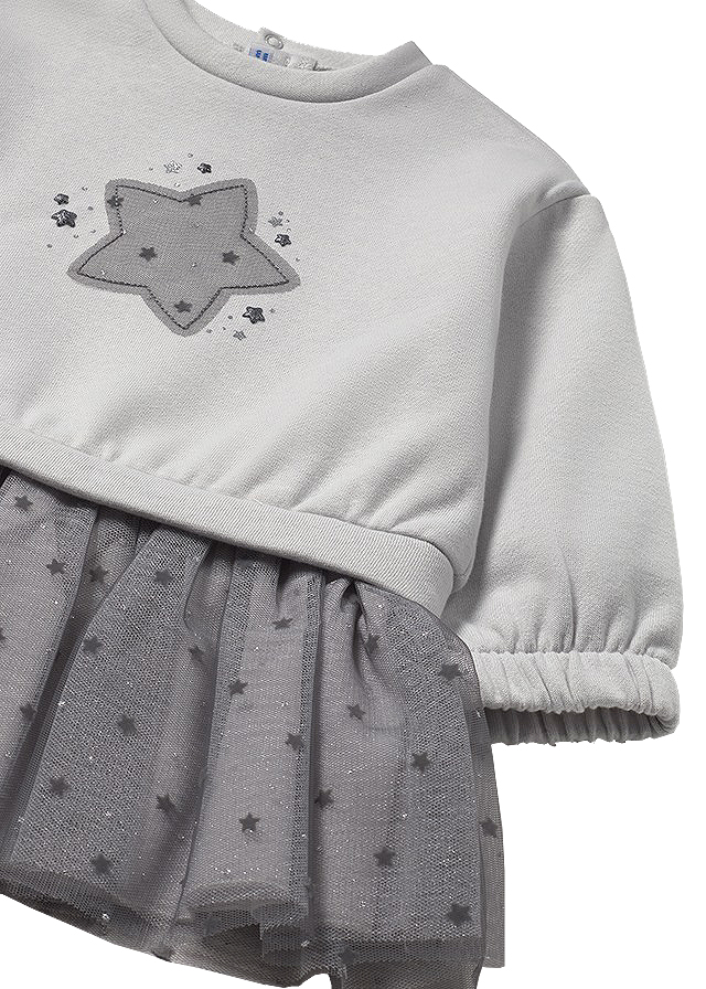 Rochie combinata cu tul - gri - Mayoral 4 ani, [3],bestfam.ro