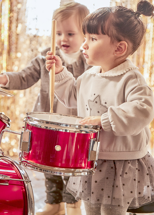 Rochie combinata cu tul - gri - Mayoral 4 ani, [5],bestfam.ro