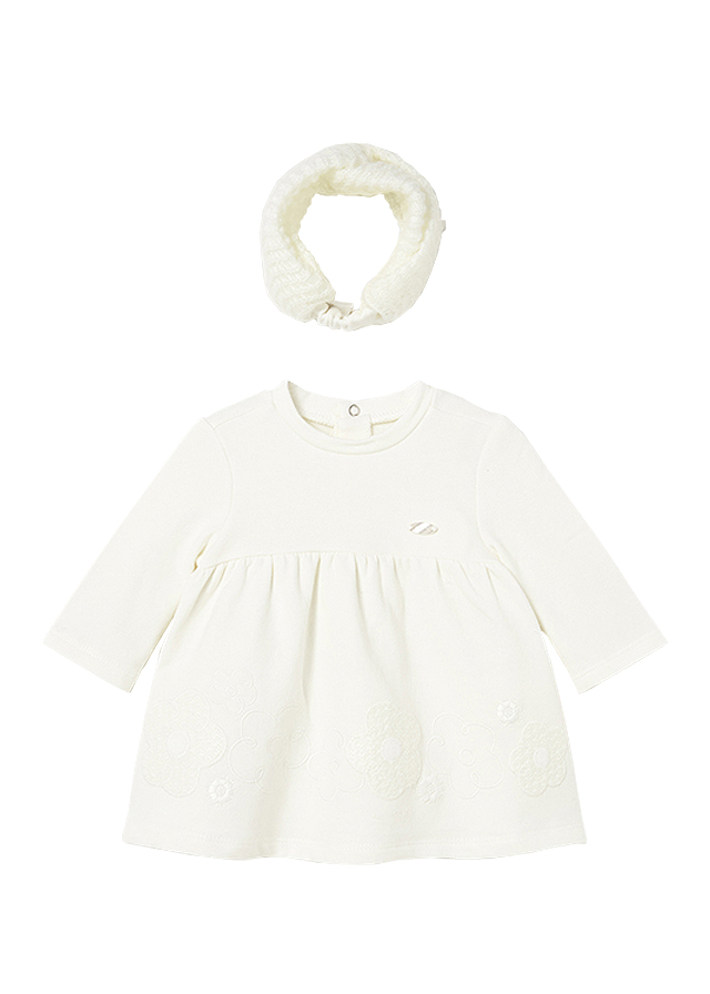 Rochie cu bentita - alb murdar - Mayoral 2-4 luni