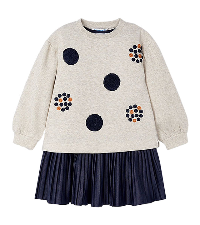 Rochie cu bluza - bleumarin - Mayoral  8 ani