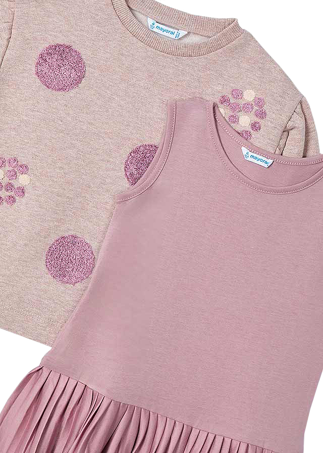 Rochie cu bluza - roz - Mayoral  5 ani, [2],bestfam.ro