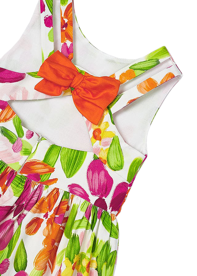 Rochie cu funda, spate - flori - Mayoral     , [5],bestfam.ro