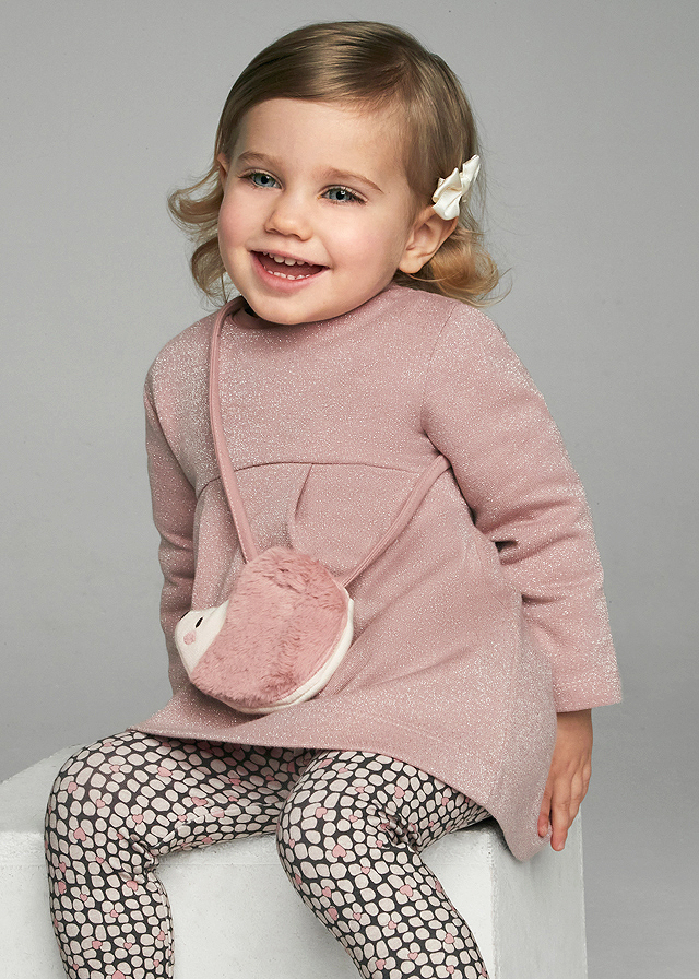 Rochie cu gentuta arici - roz pudrat - Mayoral  , [6],bestfam.ro