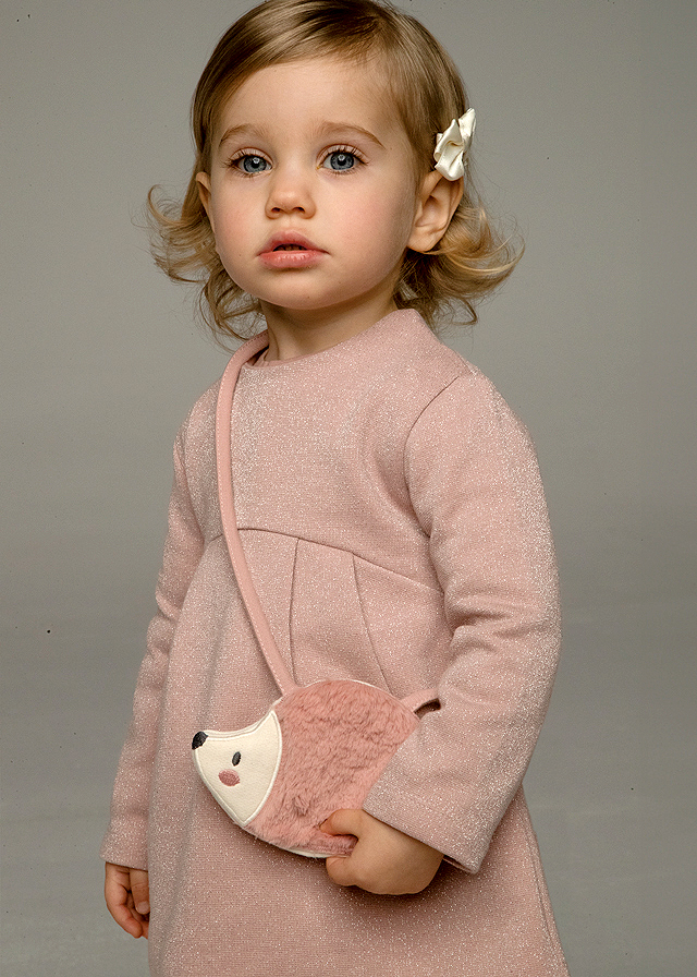 Rochie cu gentuta arici - roz pudrat - Mayoral  , [7],bestfam.ro