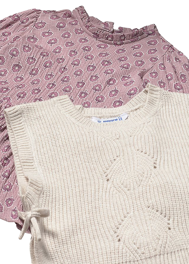 Rochie cu vesta tricotata - Mayoral 4 ani, [3],bestfam.ro