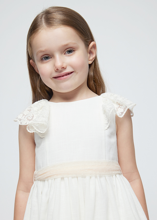 Rochie dantela - bej - Mayoral   , [2],bestfam.ro
