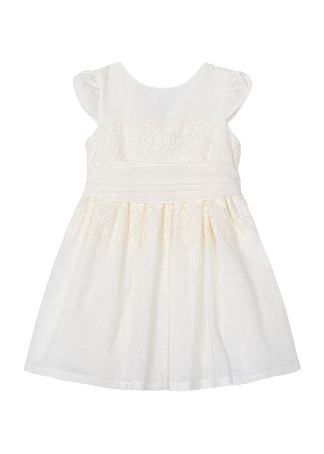 Rochie dantela cu cordon - alb - Mayoral, [2],bestfam.ro