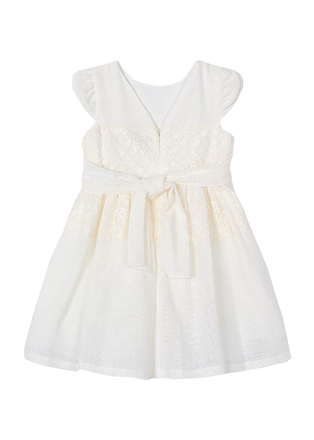 Rochie dantela cu cordon - alb - Mayoral  7 ani, [3],bestfam.ro