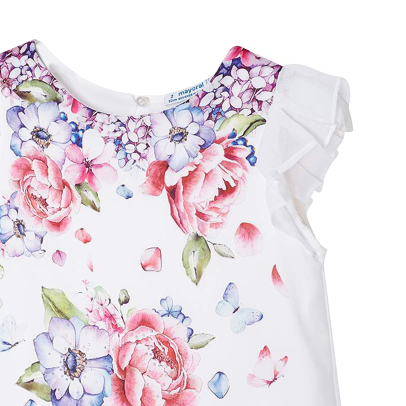 Rochie desene Flori si fluturi 4 ani, [3],bestfam.ro