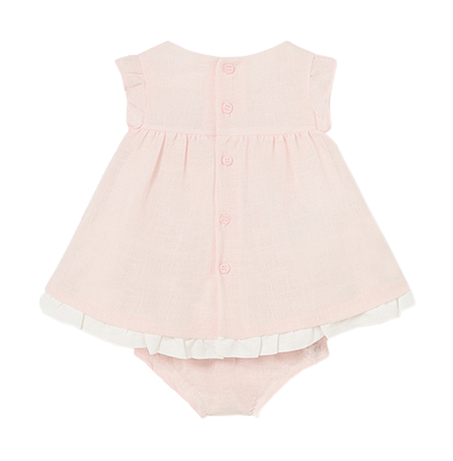 Rochie fronseuri - nude - Mayoral       , [2],bestfam.ro