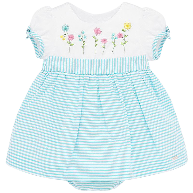 Rochie imprimeu - flori + chilotei - Mayoral  12 luni