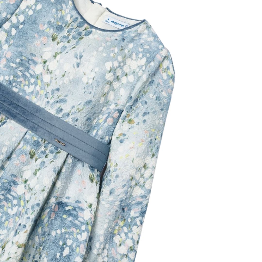 Rochie jacquard  imprimeu Pastel vernil - Mayoral  7 ani (122 cm), [5],bestfam.ro