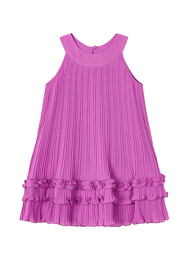 Rochie plisata - roz - Mayoral 7 ani, [2],bestfam.ro