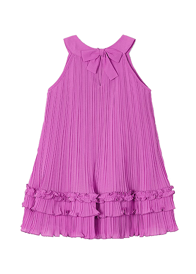 Rochie plisata - roz - Mayoral 9 ani, [3],bestfam.ro