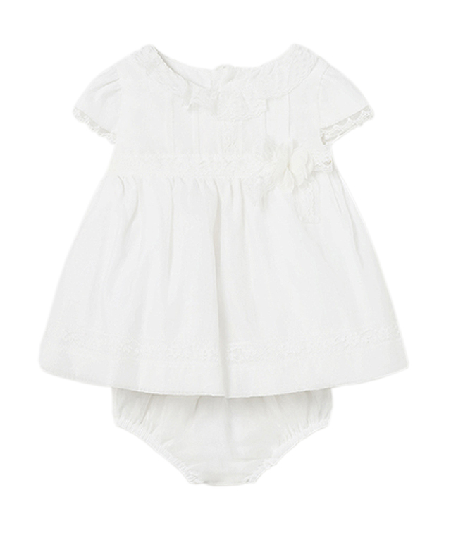 Rochie sifon - alb - Mayoral   