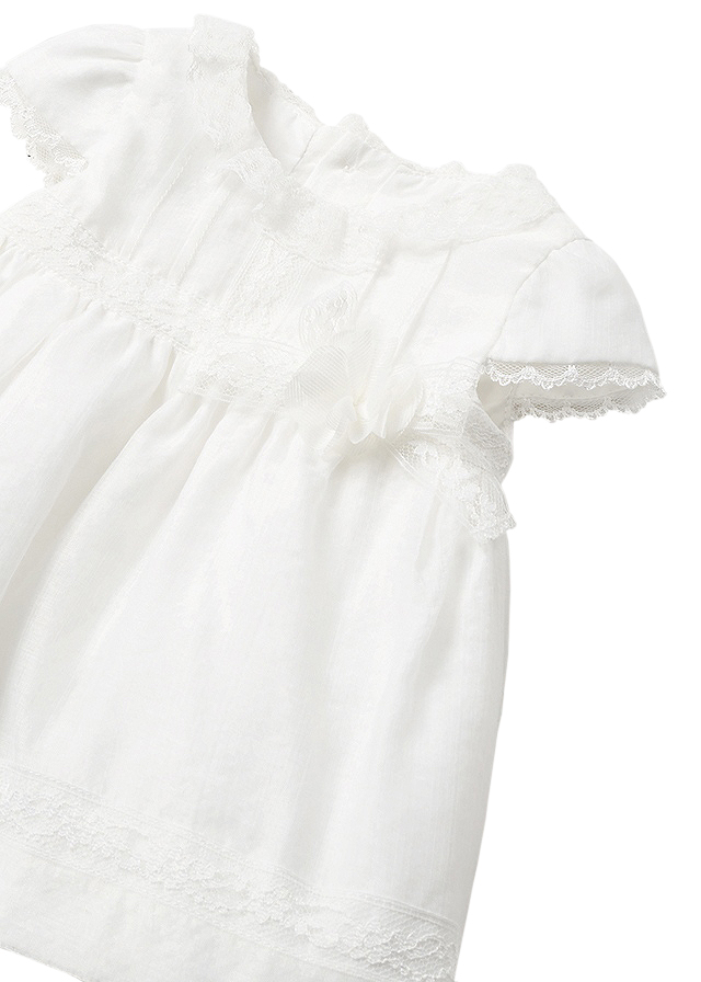 Rochie sifon - alb - Mayoral   , [3],bestfam.ro