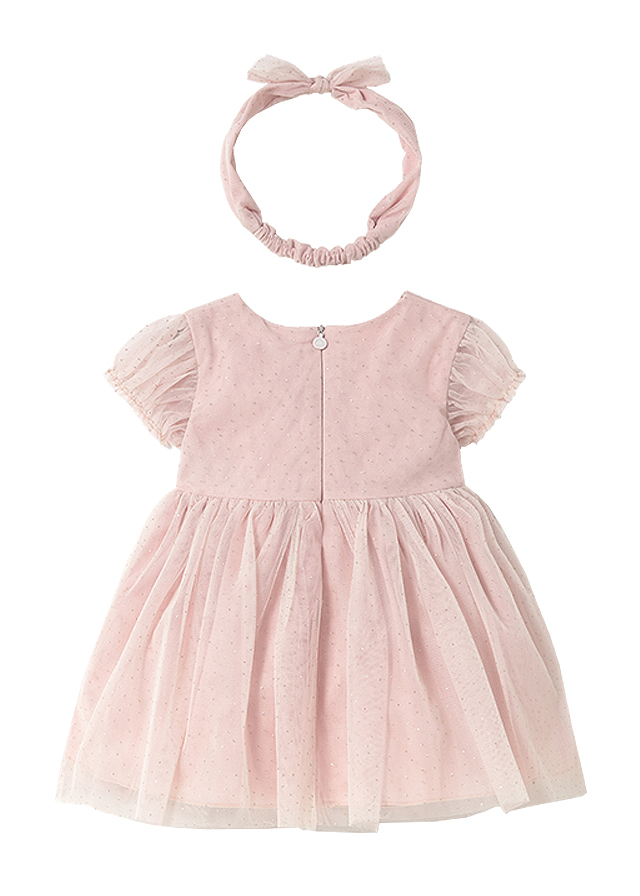 Rochie tul + bentita - Roz - Mayoral , [2],bestfam.ro