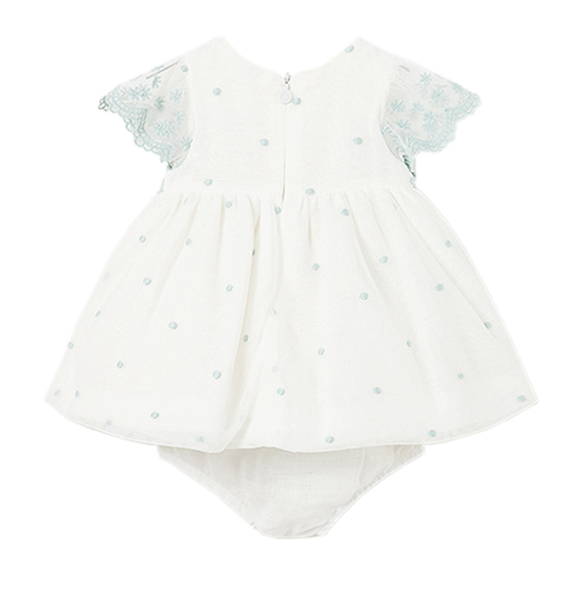 Rochie tul brodat - galben bej/vernil - Mayoral       , [2],bestfam.ro