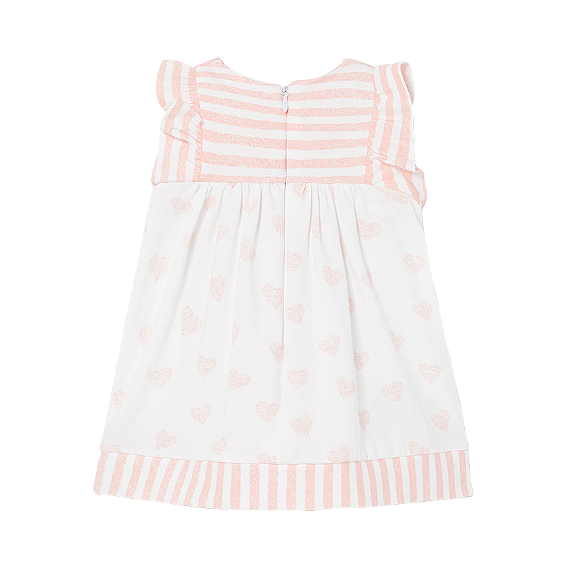 Rochie cu dungi + bentita - Roz - Mayoral  2-4 luni, [2],bestfam.ro