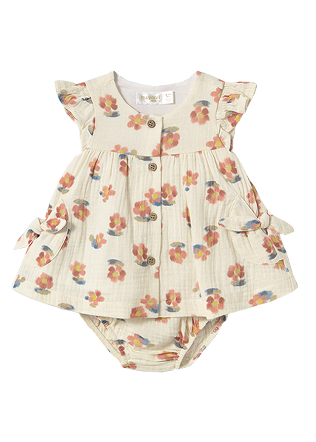 Rochita + chilotei - flori - Mayoral  18 luni