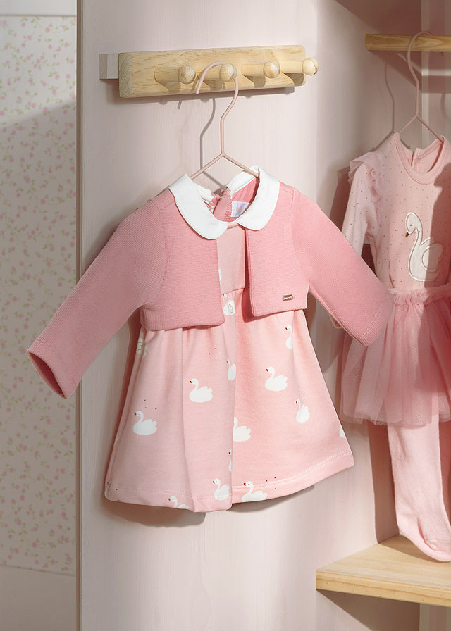 Rochita cu bolero ECOFRIENDS - Lebede - Mayoral  18 luni, [4],bestfam.ro