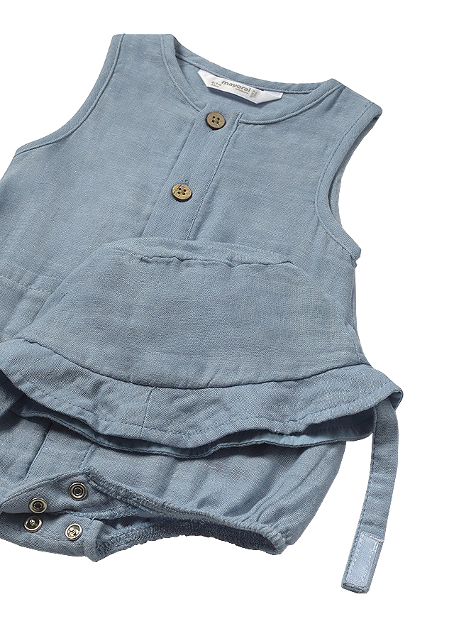 Salopeta cu palarie - albastru - Mayoral  6-9 luni, [3],bestfam.ro