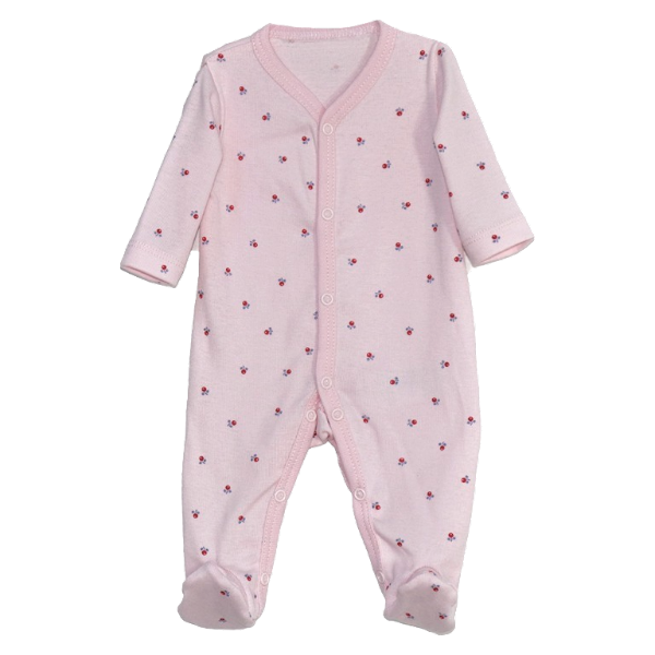 Salopeta maneca lunga cu botosi - Flori rosii 3 luni, [2],bestfam.ro