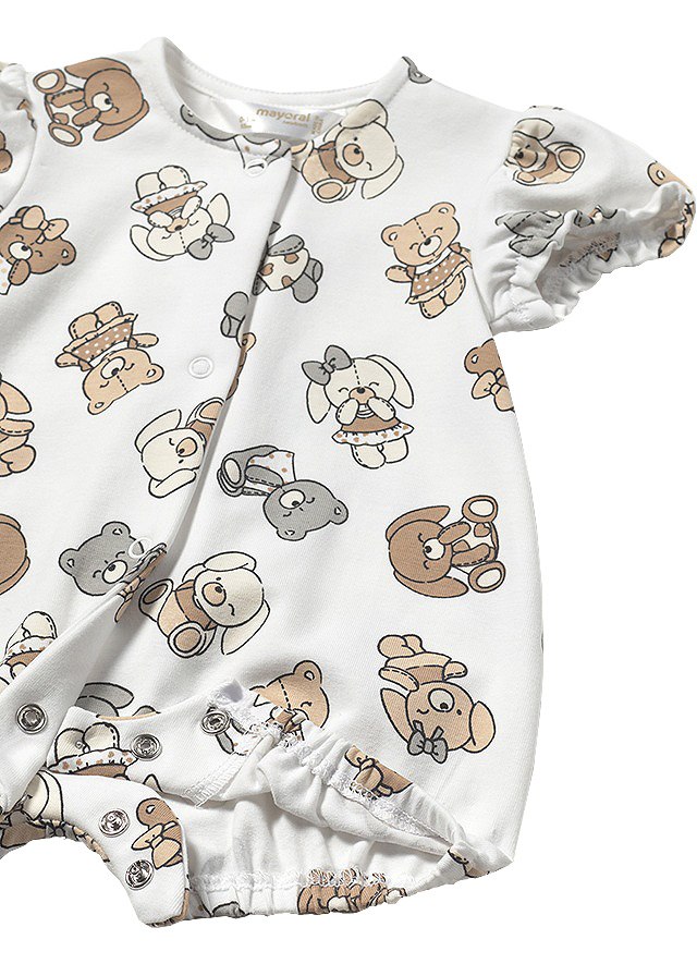 Salopeta (pijama) scurta - ursuleti - Mayoral 1-2 luni, [3],bestfam.ro