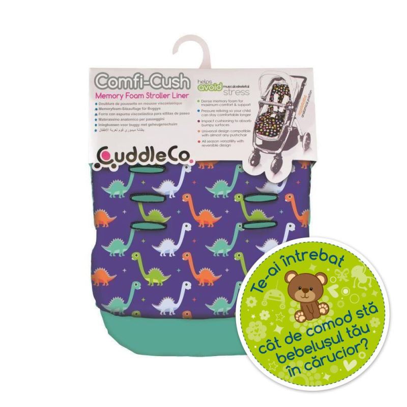 Saltea carucior Comfi-Cush Dinosaur Fun, 842650, [3],bestfam.ro