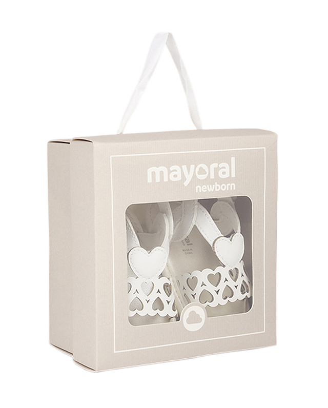 Sandale inimioare nou-nascut - Alb - Mayoral , [6],bestfam.ro