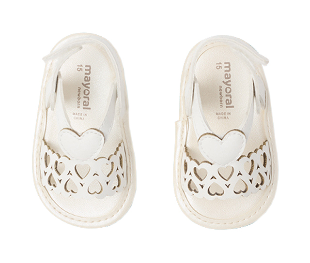 Sandale inimioare nou-nascut - Alb - Mayoral 17 (5-7 luni), [4],bestfam.ro
