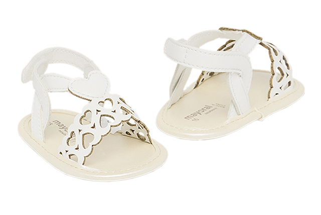 Sandale inimioare nou-nascut - Alb - Mayoral 18 (7-9 luni), [2],bestfam.ro